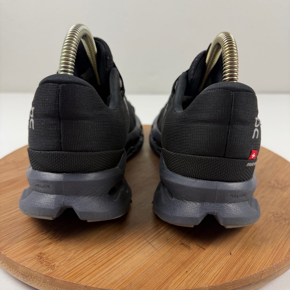 On Running CloudSurfer 2 Women’s Black and Gray Athletic Sneakers - Picture 4 of 11